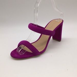 Veronica Beard Gauley Suede Slide-On Sandals in Raspberry sz 7.5 NWT